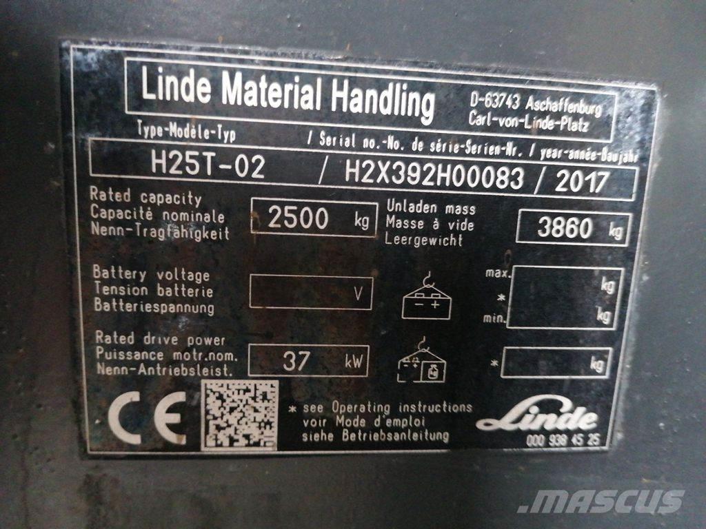 Linde H25T-01 LPG trucks