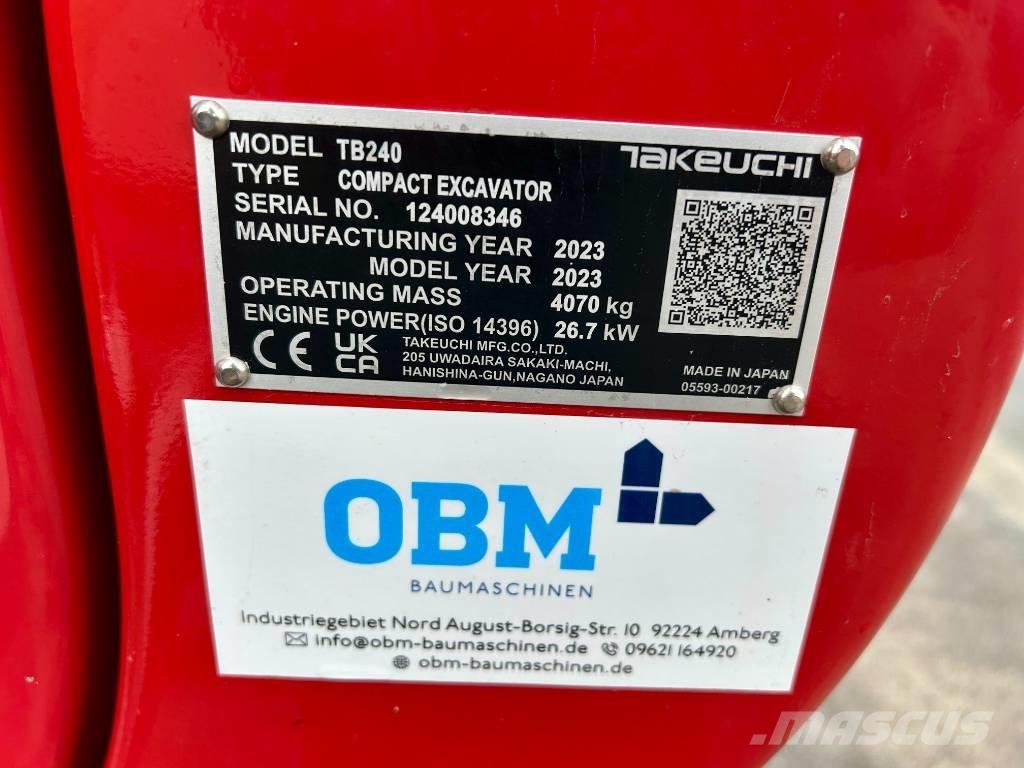 Takeuchi TB 240 Mini excavators < 7t (Mini diggers)