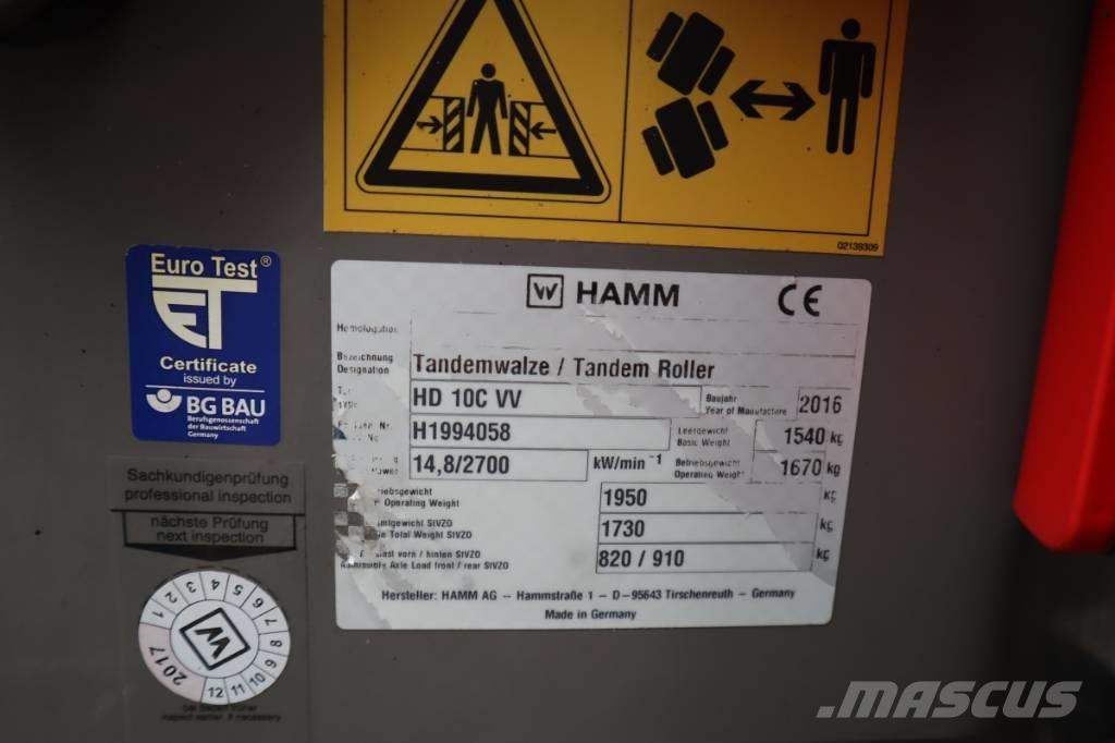 Hamm HD 10C VV Twin drum rollers