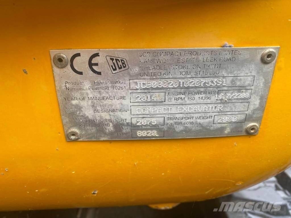 JCB 8020 Mini excavators < 7t (Mini diggers)