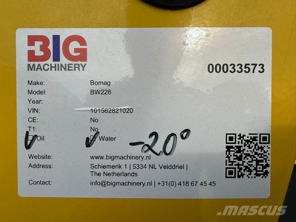 Bomag BW226 Single drum rollers