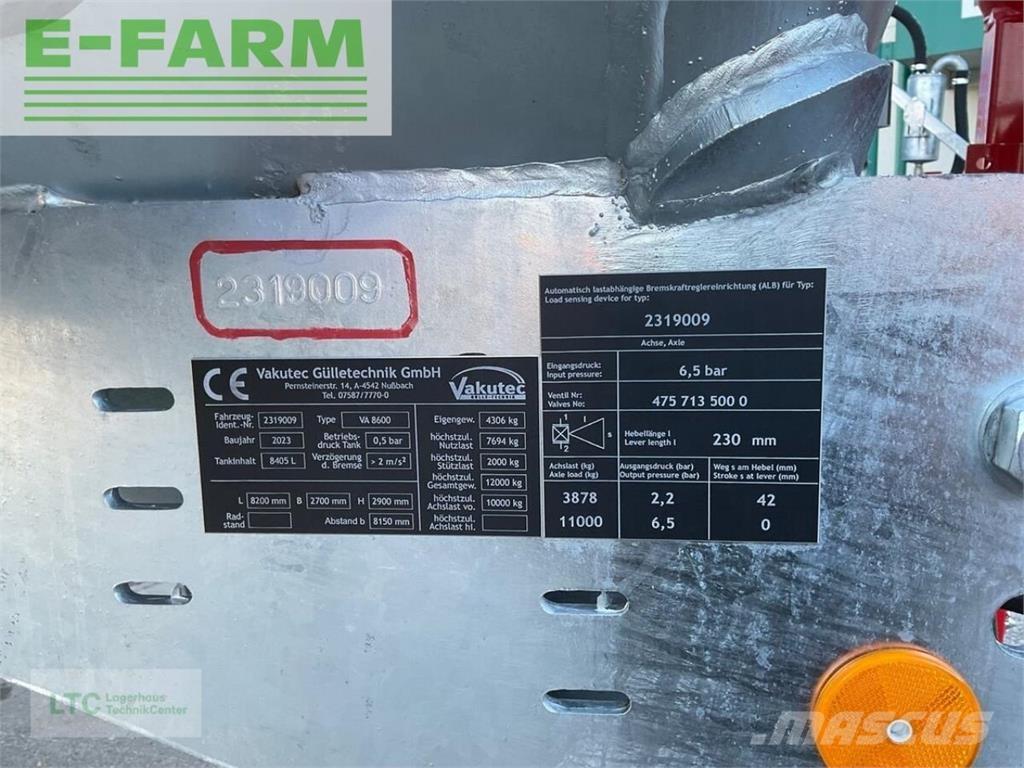  va 8600 Other fertilizing machines and accessories