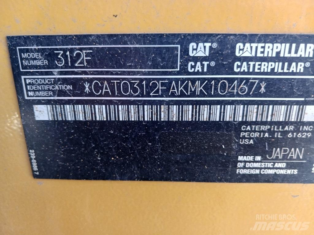 CAT 312 F Crawler excavators