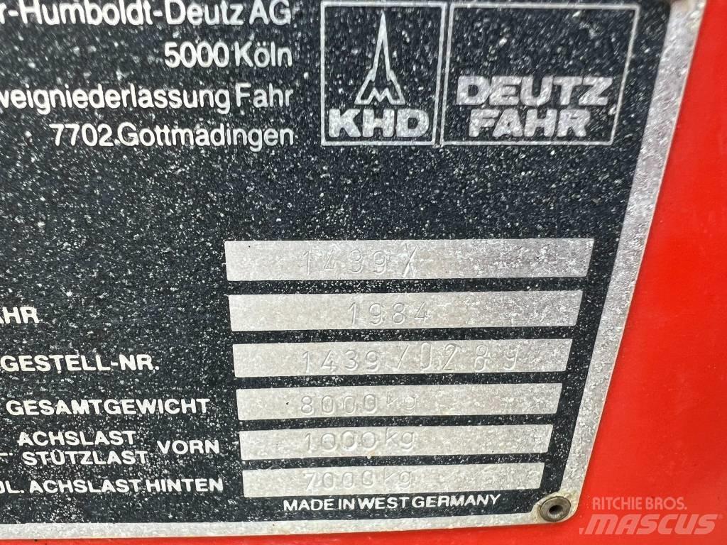 Deutz Fahr F 570 Self loading trailers