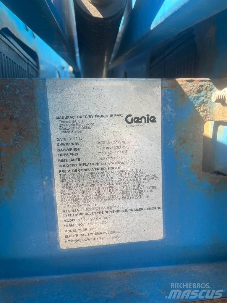 Genie TZ-50 Trailer mounted aerial platforms
