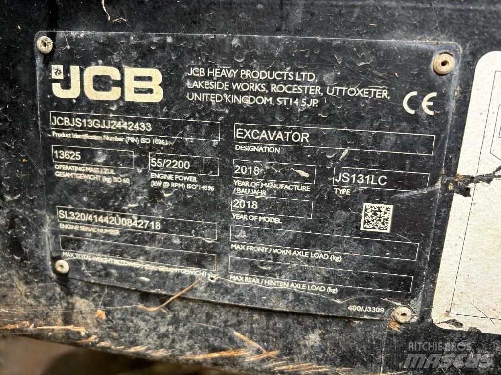 JCB JS 131 LC Crawler excavators