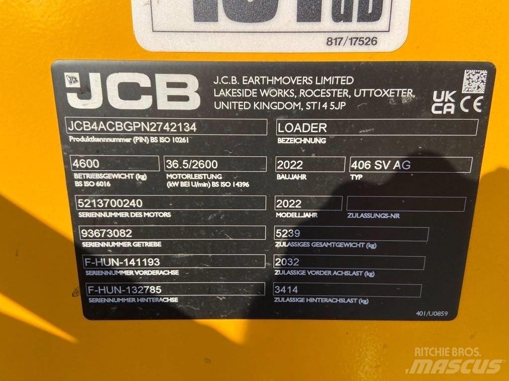 JCB 406 SV AG Wheel loaders