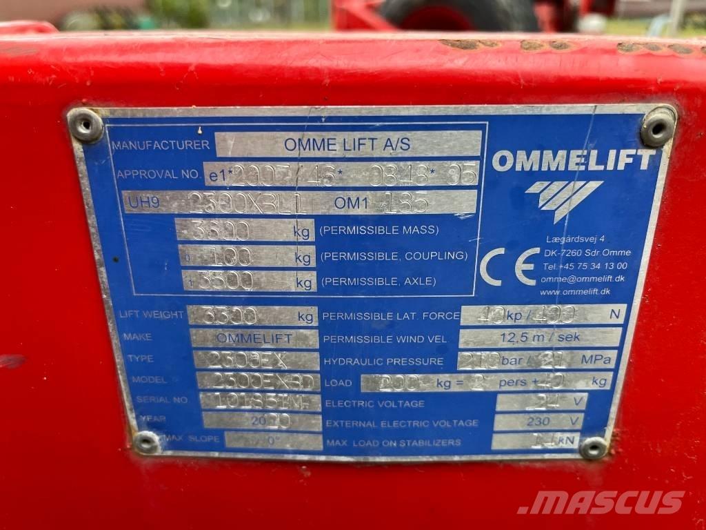 Omme 2300EXBD Trailer mounted aerial platforms