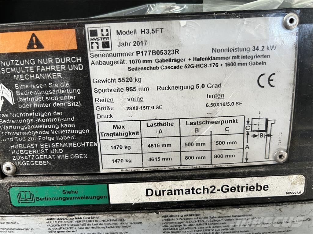 Hyster H3.5 FT/ 23R Diesel trucks