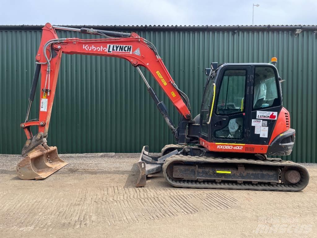 Kubota KX 080 Midi excavators  7t - 12t