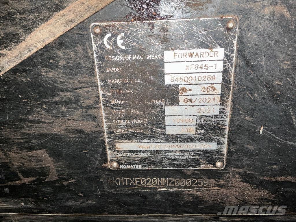 Komatsu 845 Forwarders