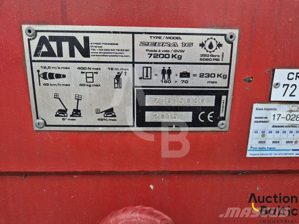 ATN Zebra 16 Articulated boom lifts