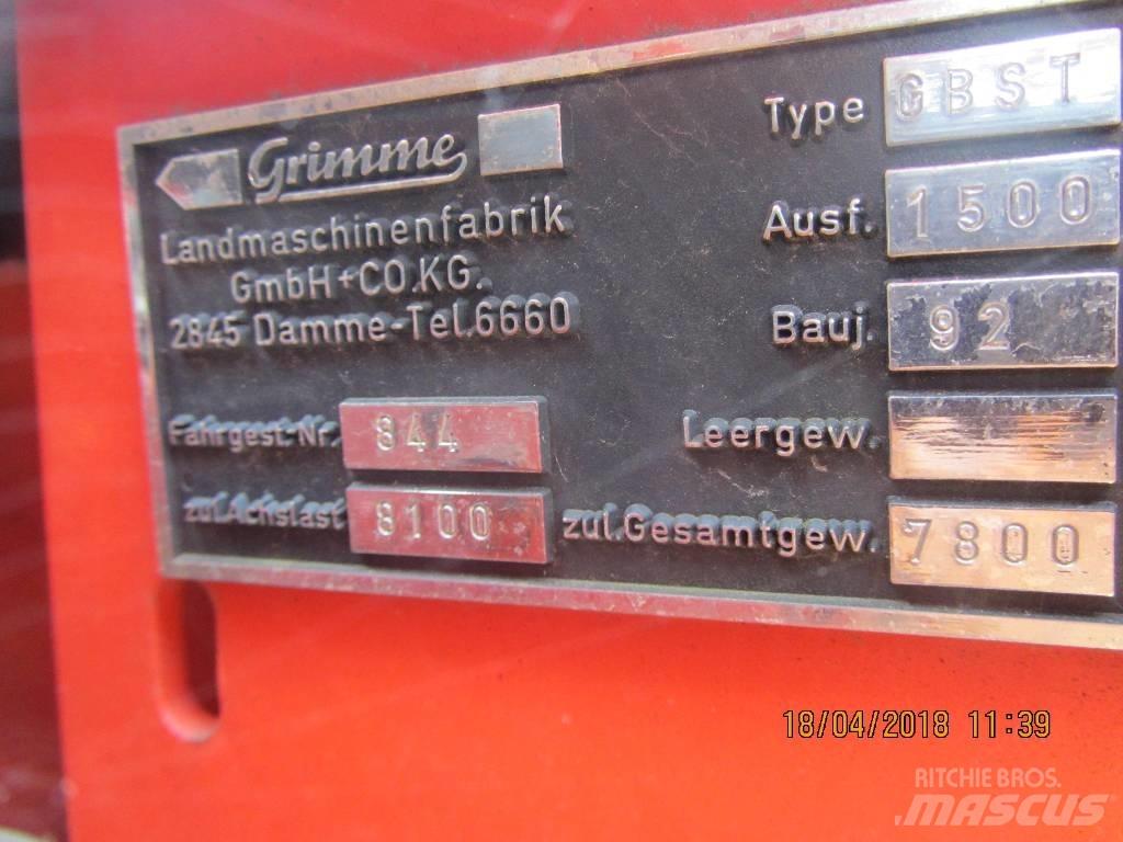 Grimme GBST 1500 Potato harvesters and diggers
