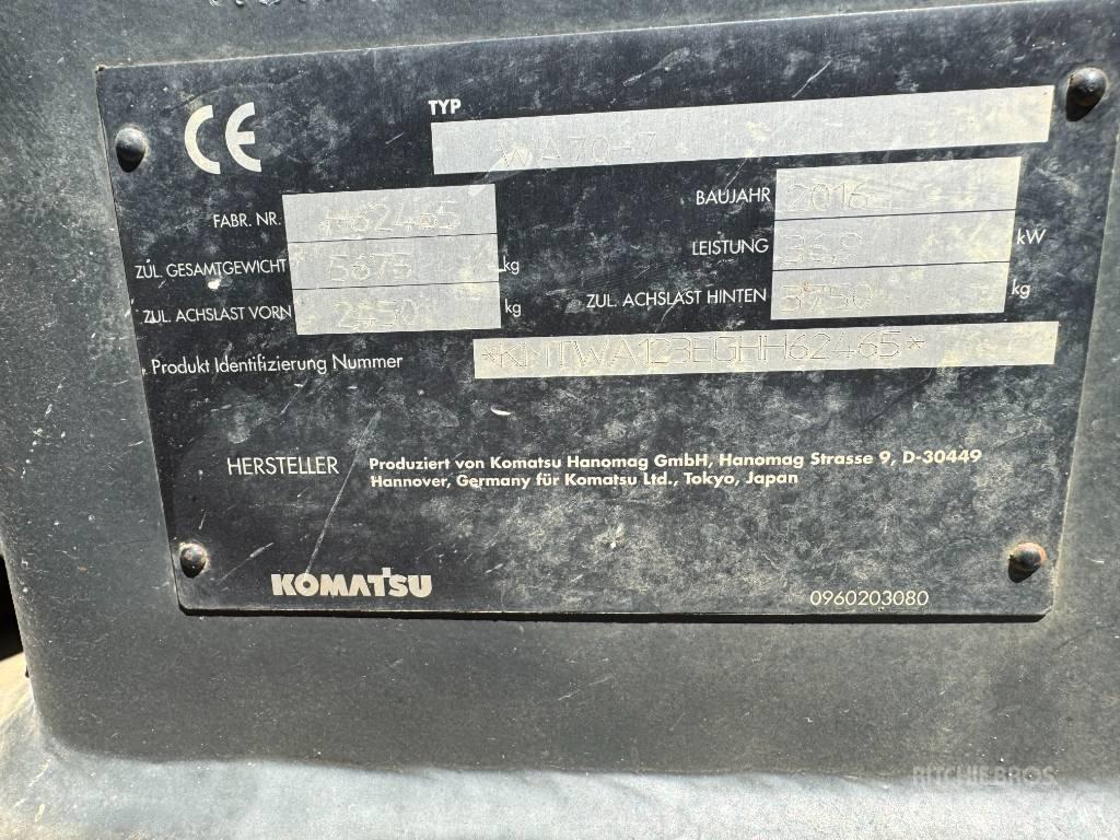 Komatsu WA70-7 Wheel loaders