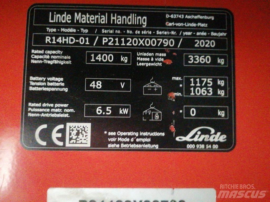 Linde R14HD-01 Reach trucks