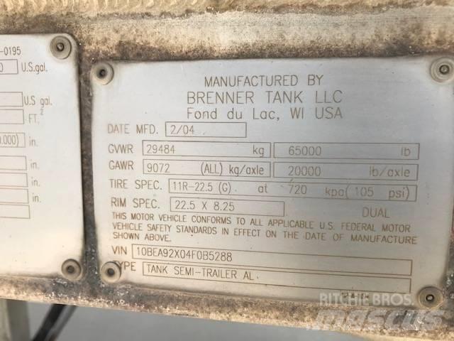 Brenner DOT 406 Tanker trailers
