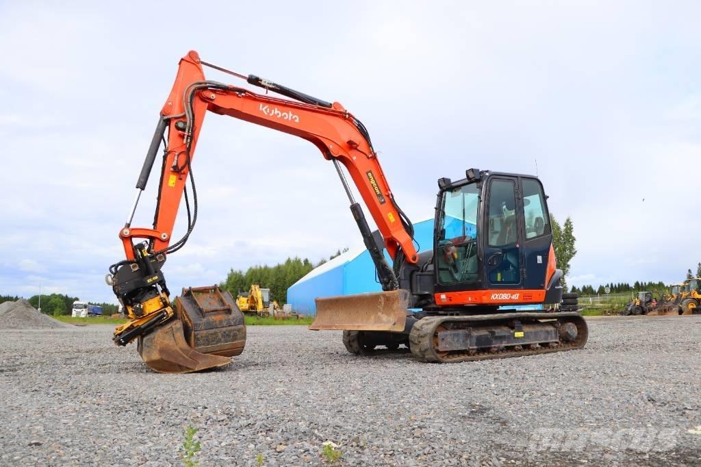 Kubota KX080-4a Midi excavators  7t - 12t