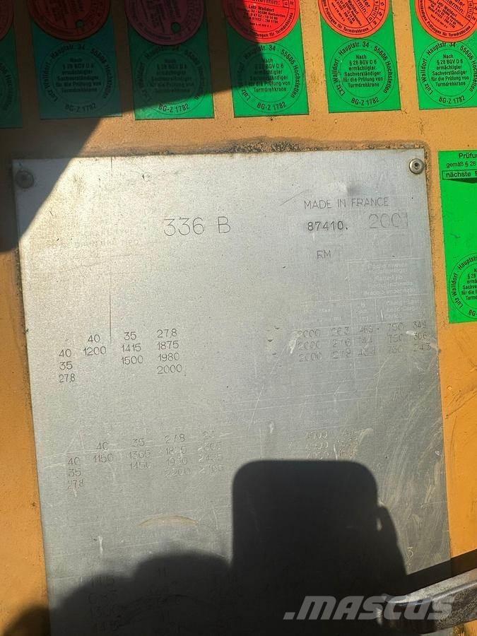 Potain 336 B Tower cranes