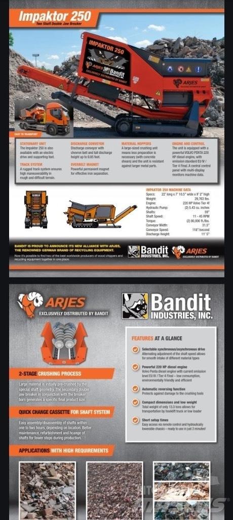 Arjes Impaktor 250 Pulveriser (Demolition Crusher ) 