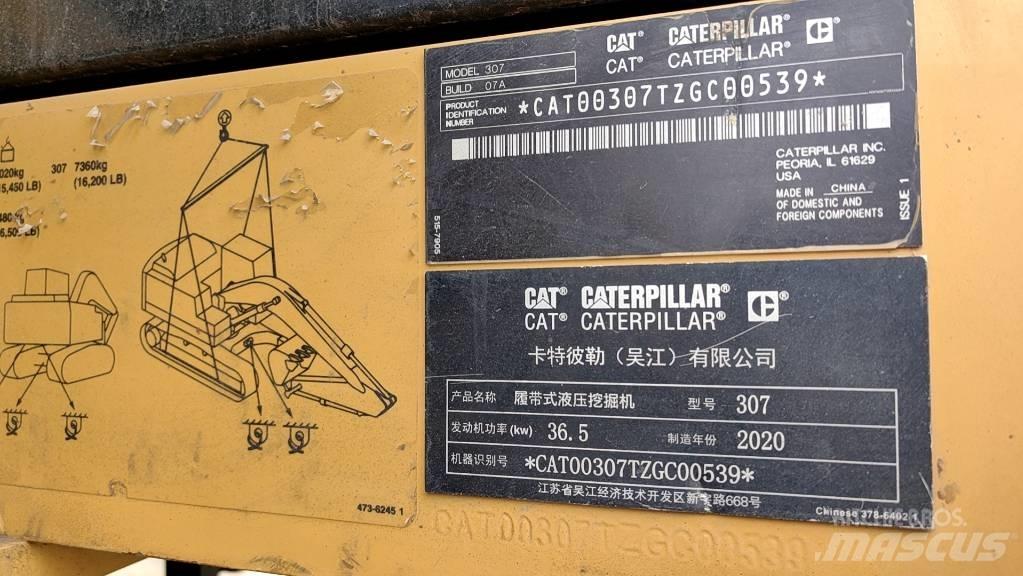 CAT 2020 CAT 307 Mini excavators < 7t (Mini diggers)