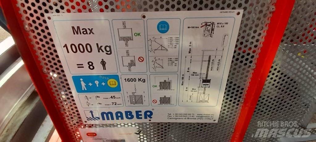 MABER MB A 800 Winches, hoists and material lifts