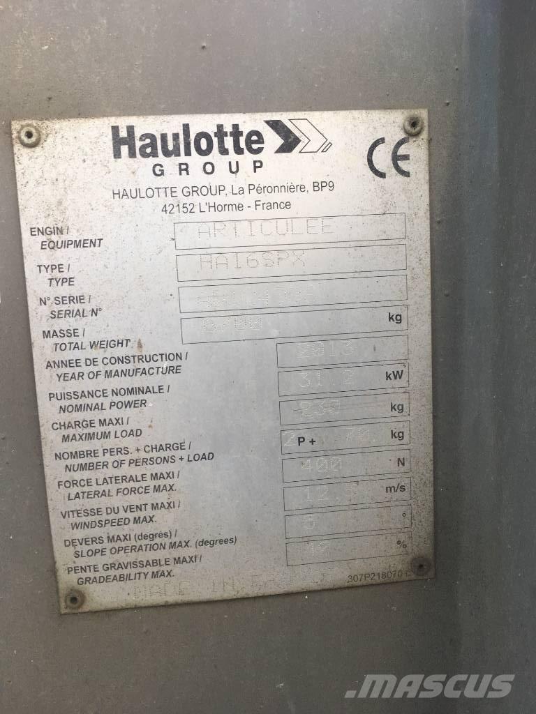 Haulotte HA 16 SPX Articulated boom lifts