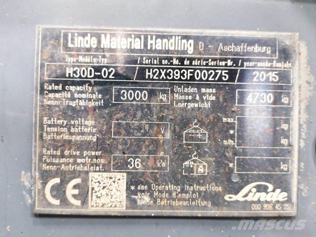 Linde H30D-02 Diesel trucks