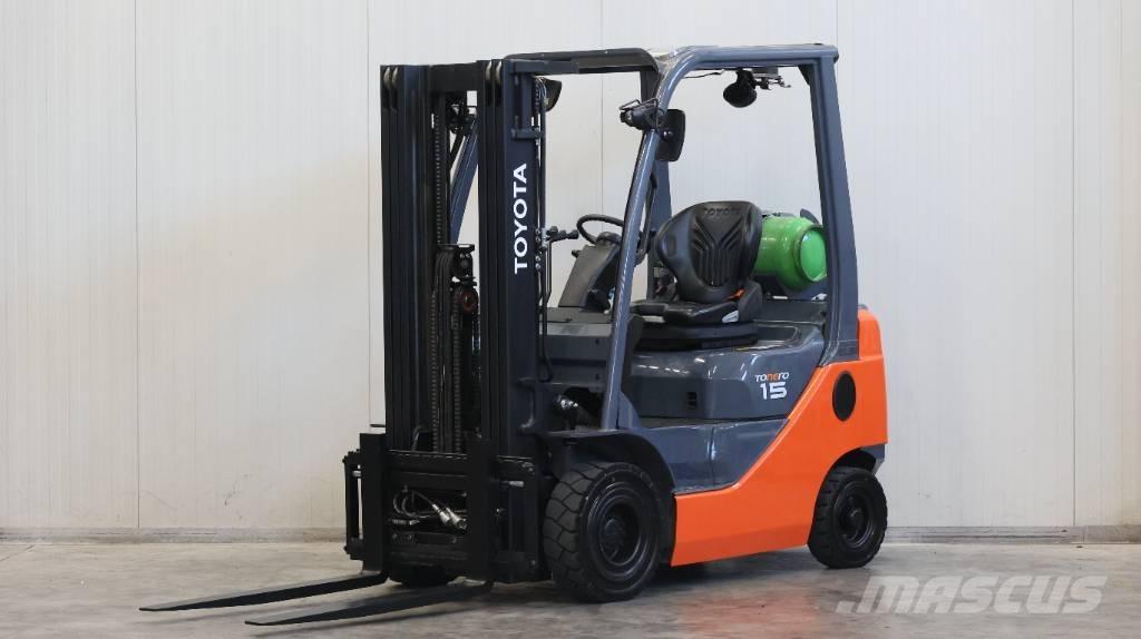 Toyota 8 FGF 15 LPG trucks