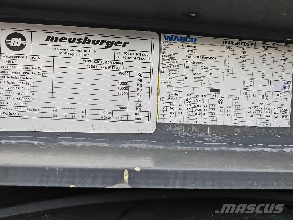 Meusburger MTS-3 Low loader-semi-trailers