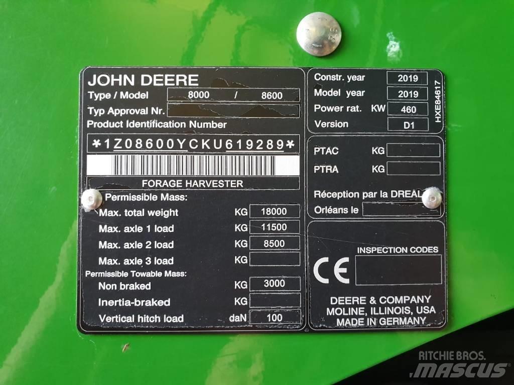 John Deere 8600I Forage harvesters