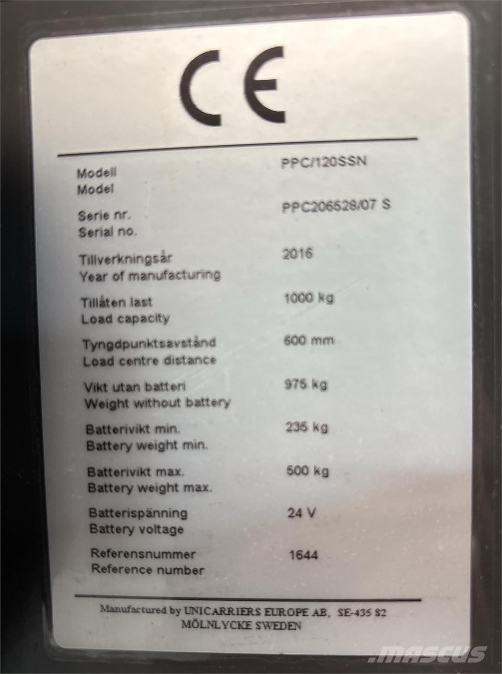Atlet PPC120 Low lift order picker