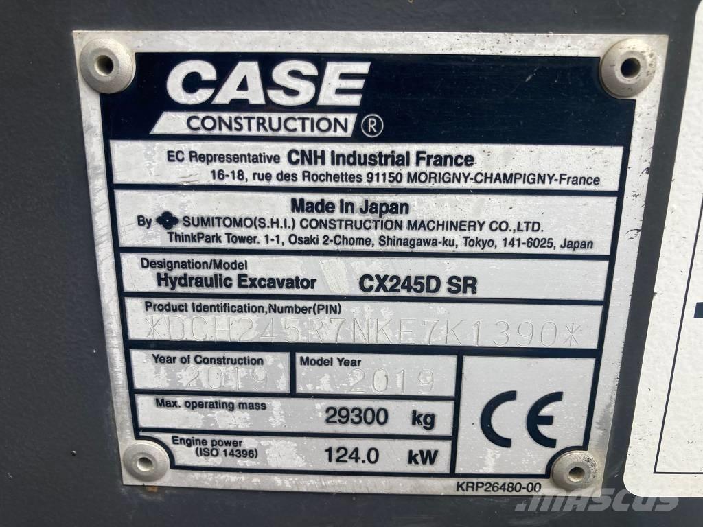 CASE CX 245 D SR LC Crawler excavators