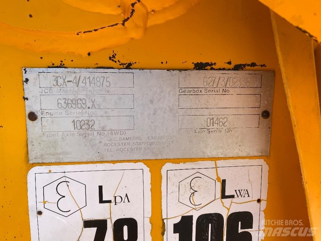 JCB 3 CX Backhoe loaders