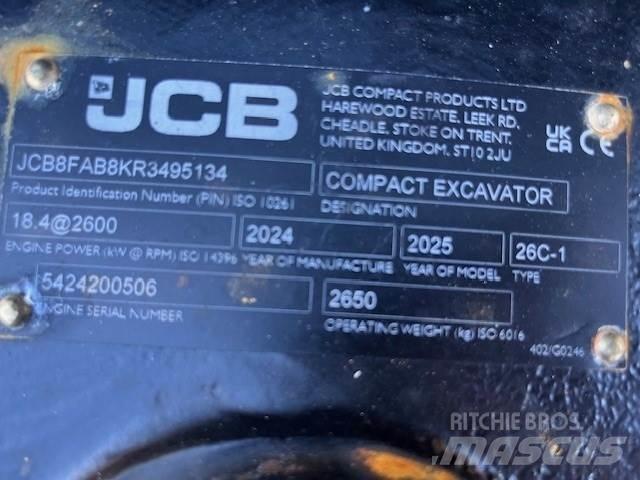 JCB 26C-1 Mini excavators < 7t (Mini diggers)