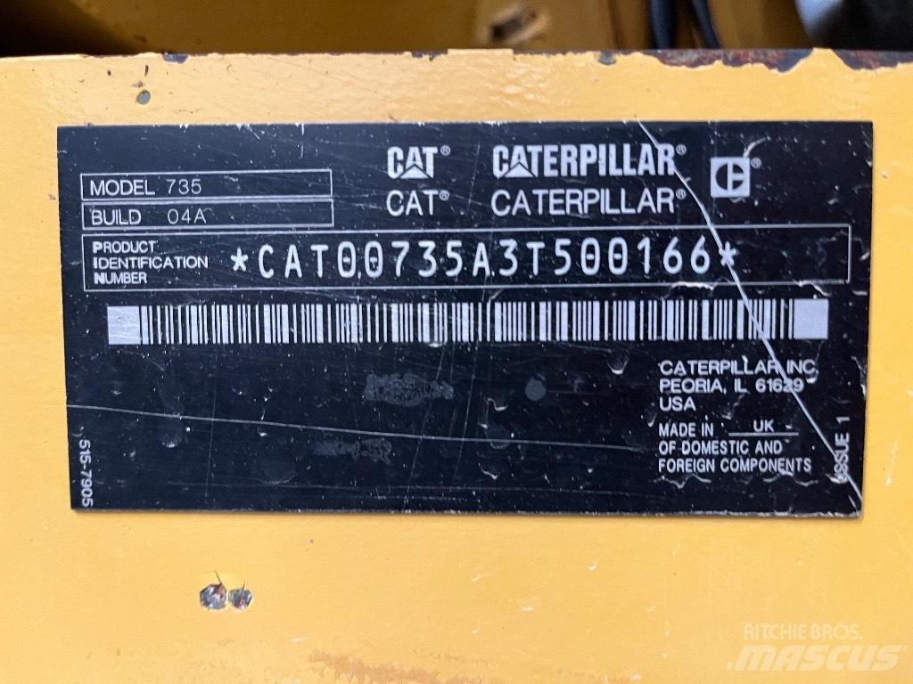 CAT 735 Articulated Dump Trucks (ADTs)