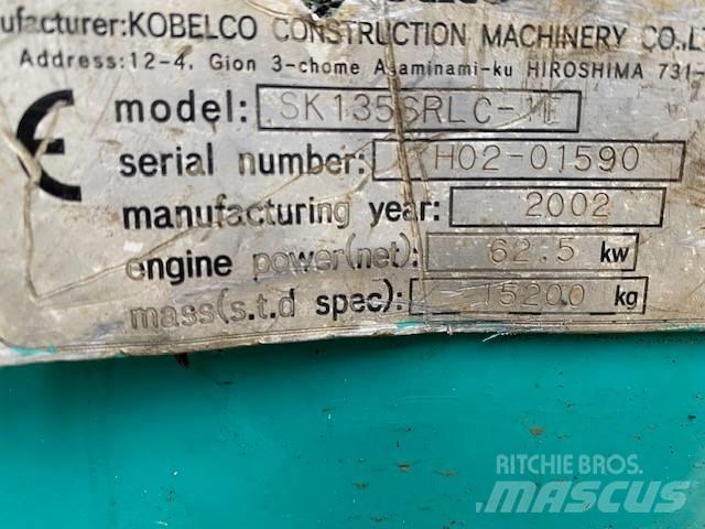 Kobelco SK 135 SR LC Crawler excavators
