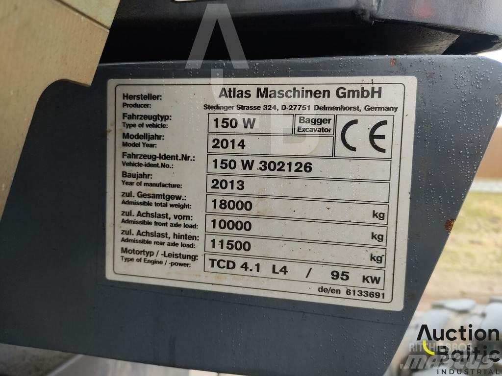 Atlas 150 W Wheeled excavators