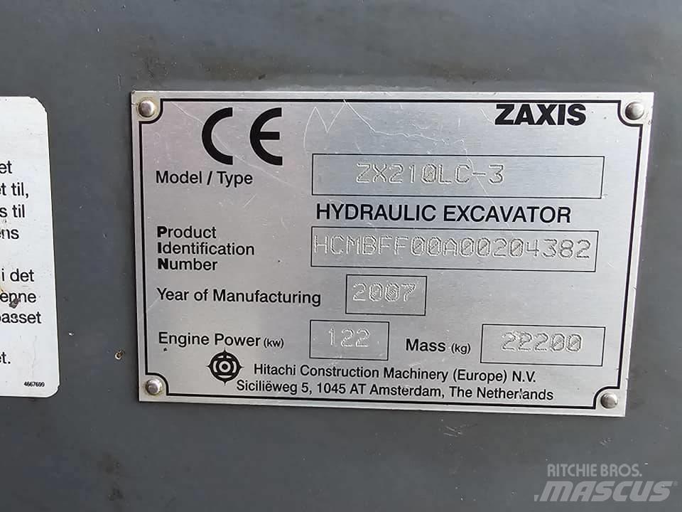Hitachi ZX 210 LC-3 Crawler excavators