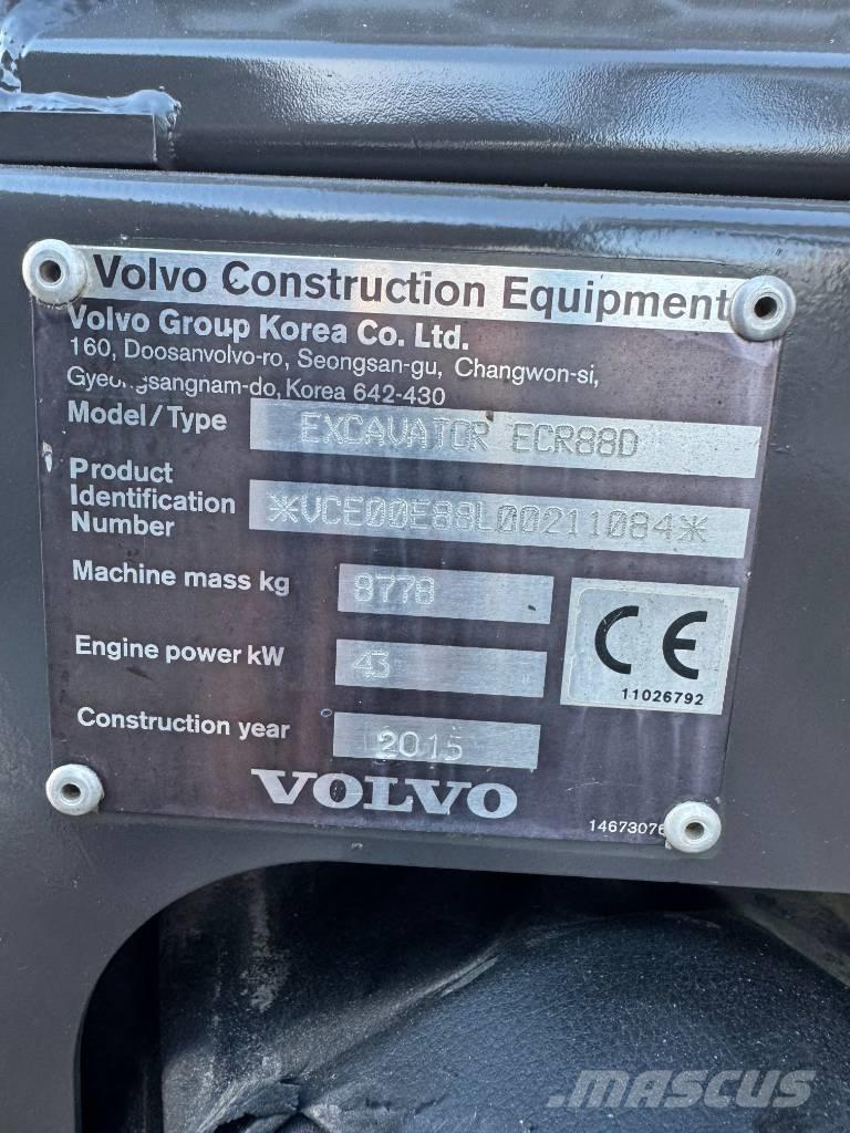 Volvo ECR 88 D Midi excavators  7t - 12t