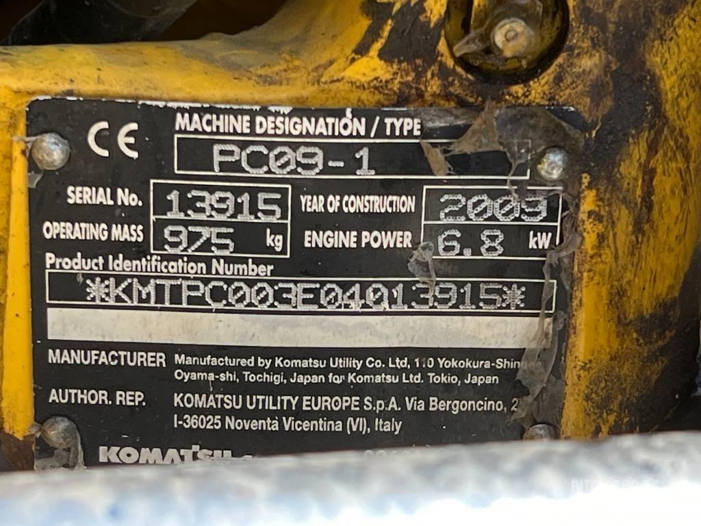 Komatsu PC 09-1 Mini excavators < 7t (Mini diggers)