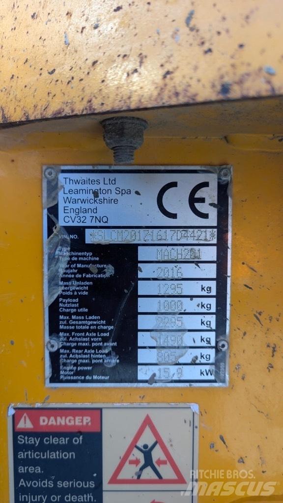 Thwaites 1 ton Site dumpers