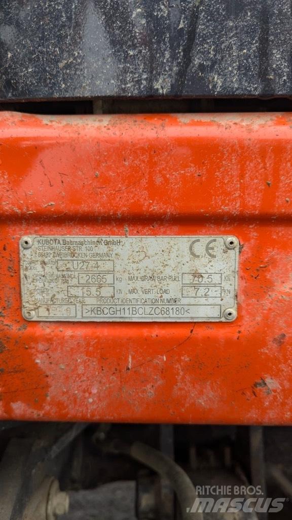 Kubota U 27-4 Mini excavators < 7t (Mini diggers)