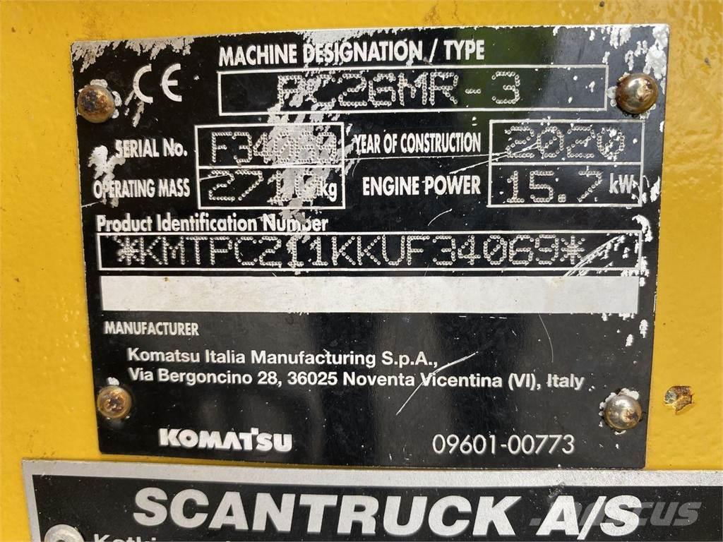 Komatsu PC26MR-3 Wheeled excavators