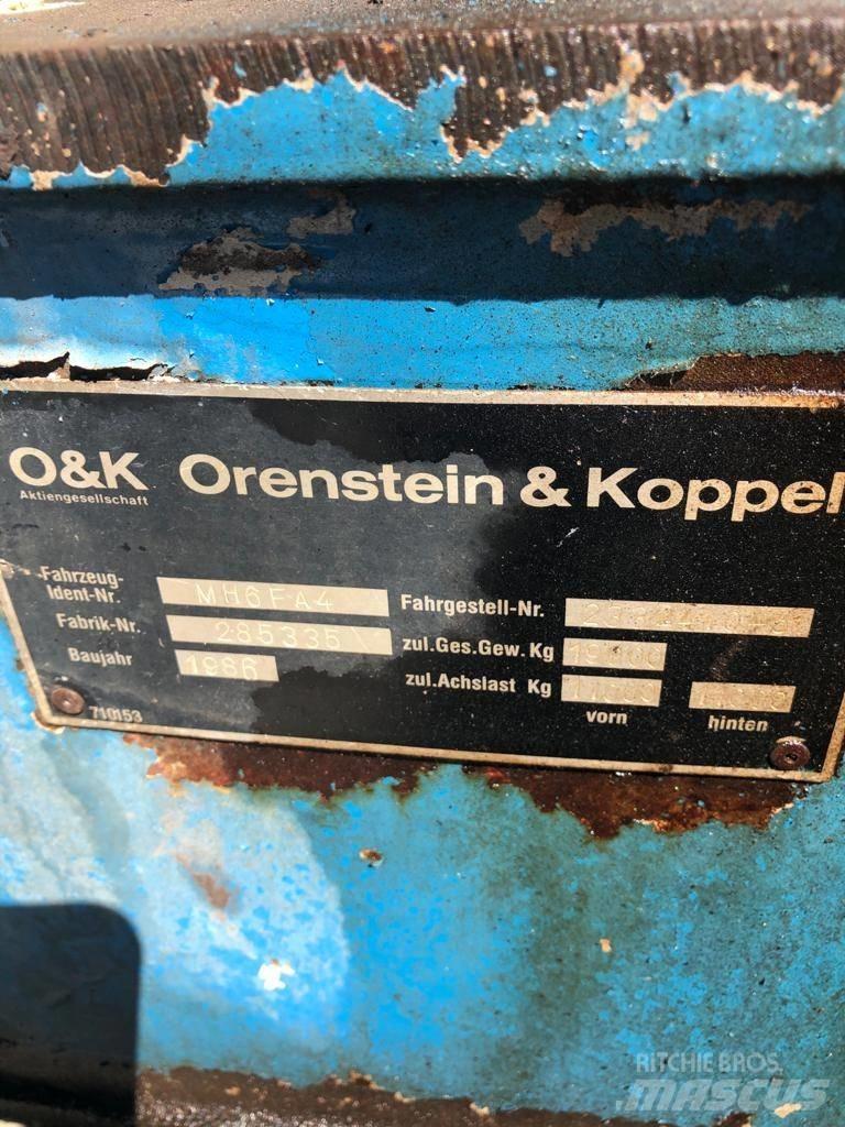 O&K MH6 FA4 Wheeled excavators