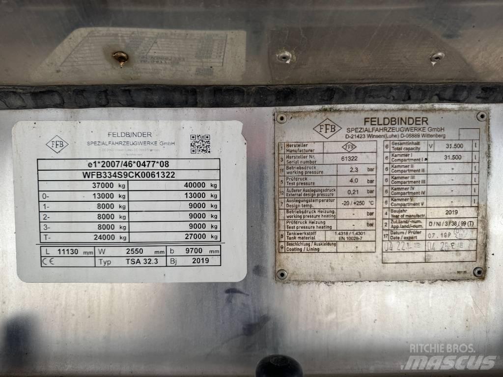 Feldbinder TSA 32,3 Tanker trailers