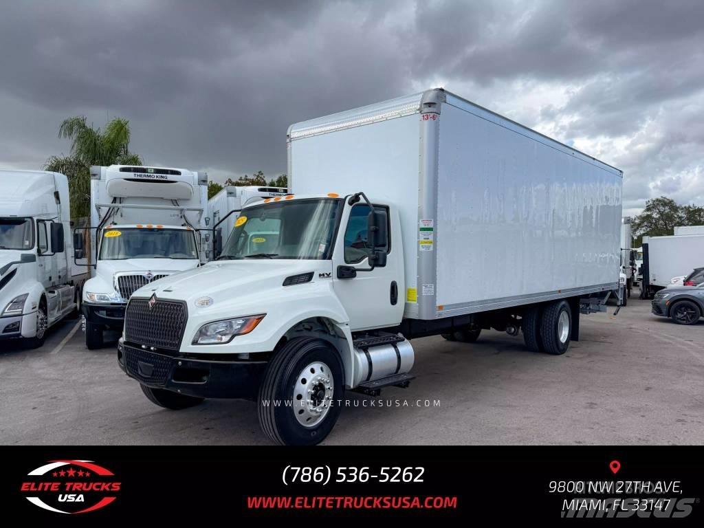 International MV Box body trucks