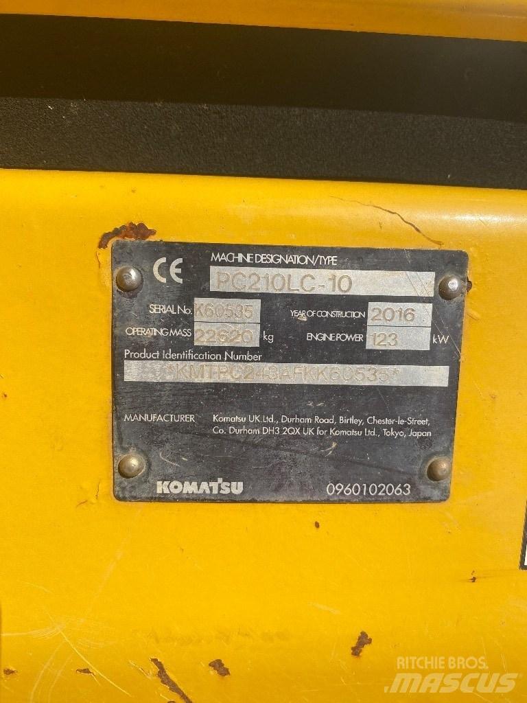 Komatsu PC 210 LC-10 Crawler excavators