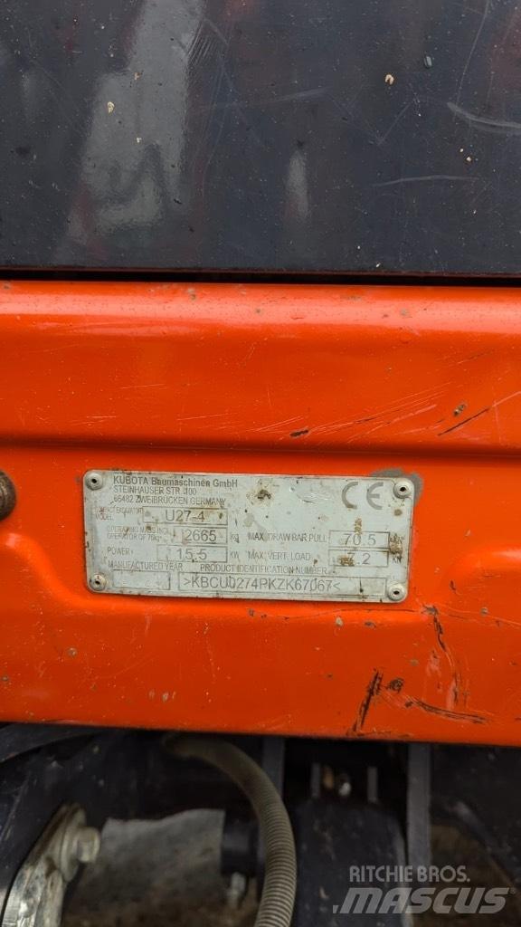 Kubota U 27-4 Mini excavators < 7t (Mini diggers)