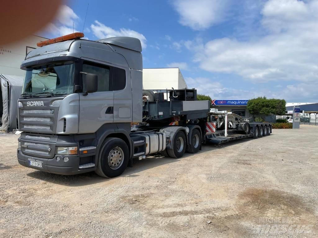 Scania R 580 Beavertail Flatbed / winch trucks