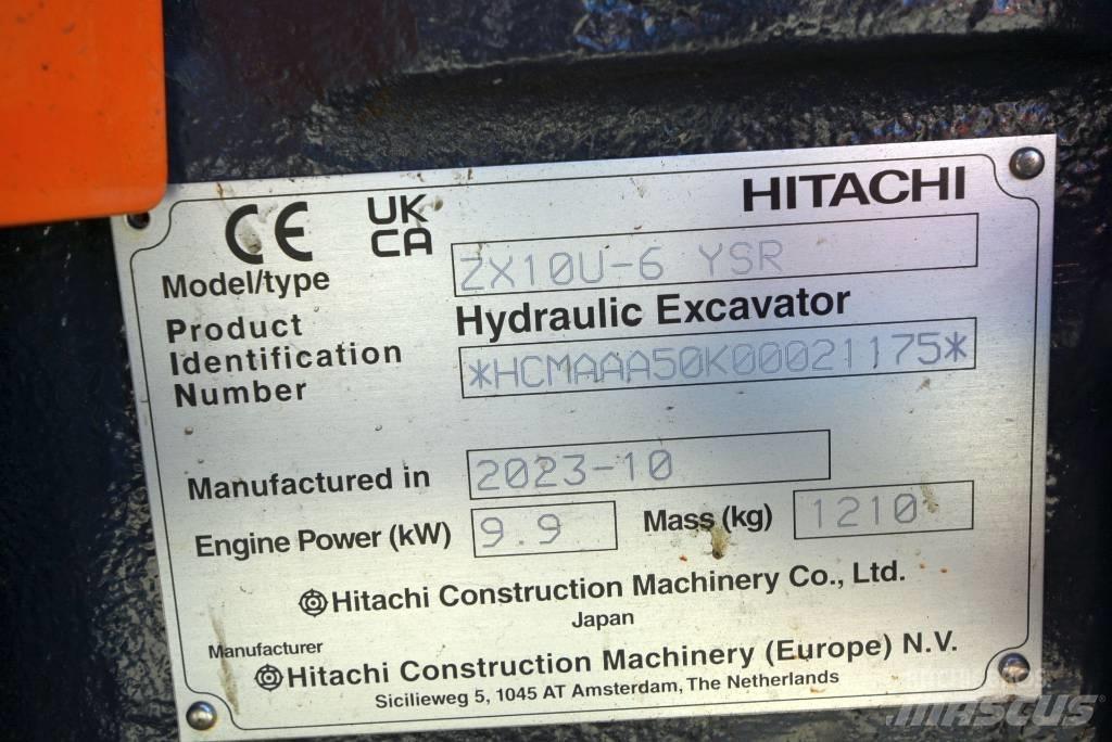 Hitachi ZX 10U-6 Mini excavators < 7t (Mini diggers)